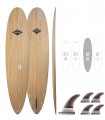 Spoon Natural Wood - Prancha Stand Up Paddle Surf Redwoodpaddle madeira natural caveira skull