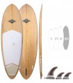 Phenix Natural - Prancha Stand Up Paddle Surf Redwoodpaddle madeira natural paulownia caveira skull