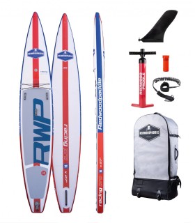 Funbox Pro V Race Azul 14′ x 27'' - Prancha Stand Up Paddle Surf Insuflável