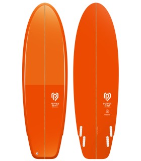 Prancha de surf en resina tintatda Peppermint Surfboards Mini Muffin 6'2 Papaya