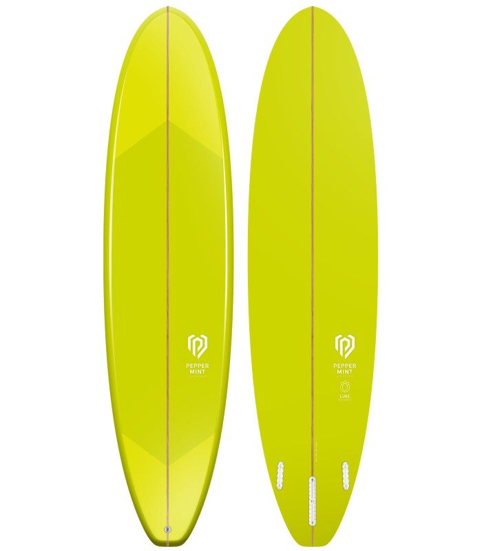 Prancha de surf en resina tintatda Peppermint Surfboards Peppermint Mid Length 7'6" Lime