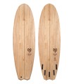 Tabla de surf en madeira natural Peppermint Surfboards Diamond Fish 5'8 Timber