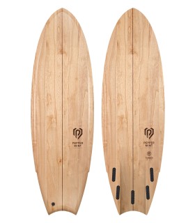 Prancha de surf en madeira naturalPeppermint Surfboards Half Moon 5'11 timber