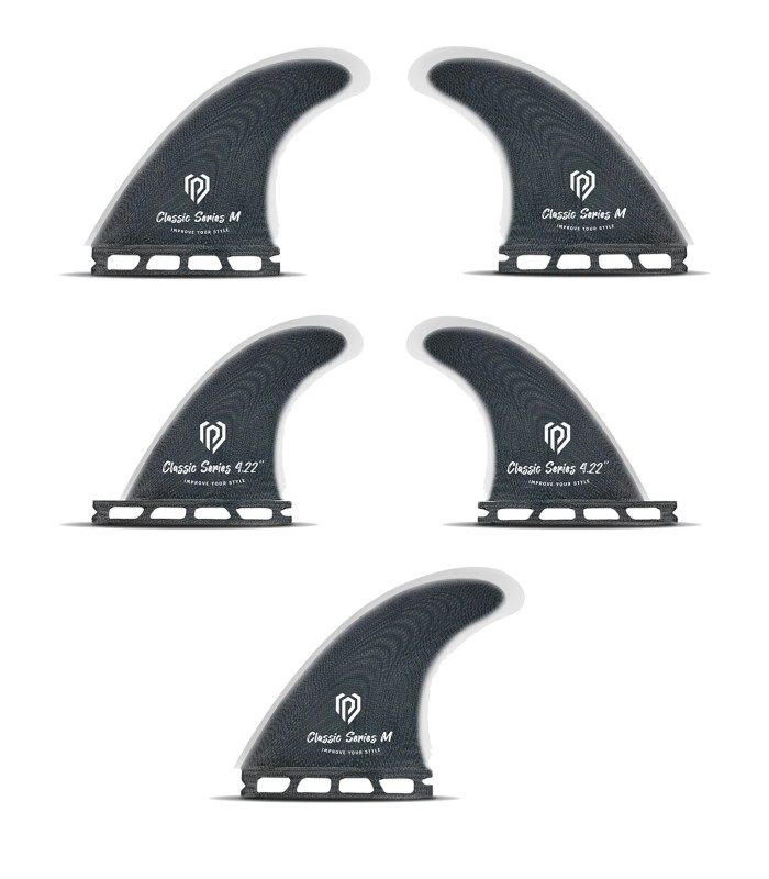 Set 5 quilhas surf fibra vidrio Futures Fins peppermint surfboards